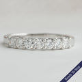 Round  Cut  Lab Grown Diamond Half  Wedding  Band