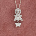 Butterfly Cut Lab Diamond Bridal Pendant