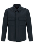 Tom Ford Heavy Cotton Twill Overshirt — navy