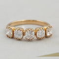 Old Mine Cushion Cut Five Stone Ring