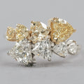 Yellow Heart Cut Lab Grown Diamond Bypass Ring