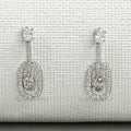 Elegant Oval Drop Earrings With Olive Oval-Cut Diamonds