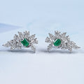 Marquise & Pear Cluster  Diamond Gemstone  Earrings