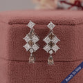 Brown Princess Lab Diamond Drop Earrings