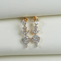 Multi Diamond  Dangle Earring