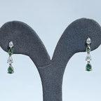 Pear Cut Lab Diamond Dangle Earrings