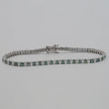 Green Oval Cut Lab Diamond Tennis Bracelet