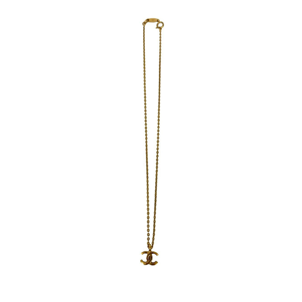 CC Gold Plated Pendant Chain Necklace