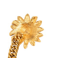 Gold Plated Leo Lion Sun Medallion Charm Necklace
