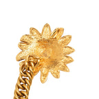 Gold Plated Leo Lion Sun Medallion Charm Necklace