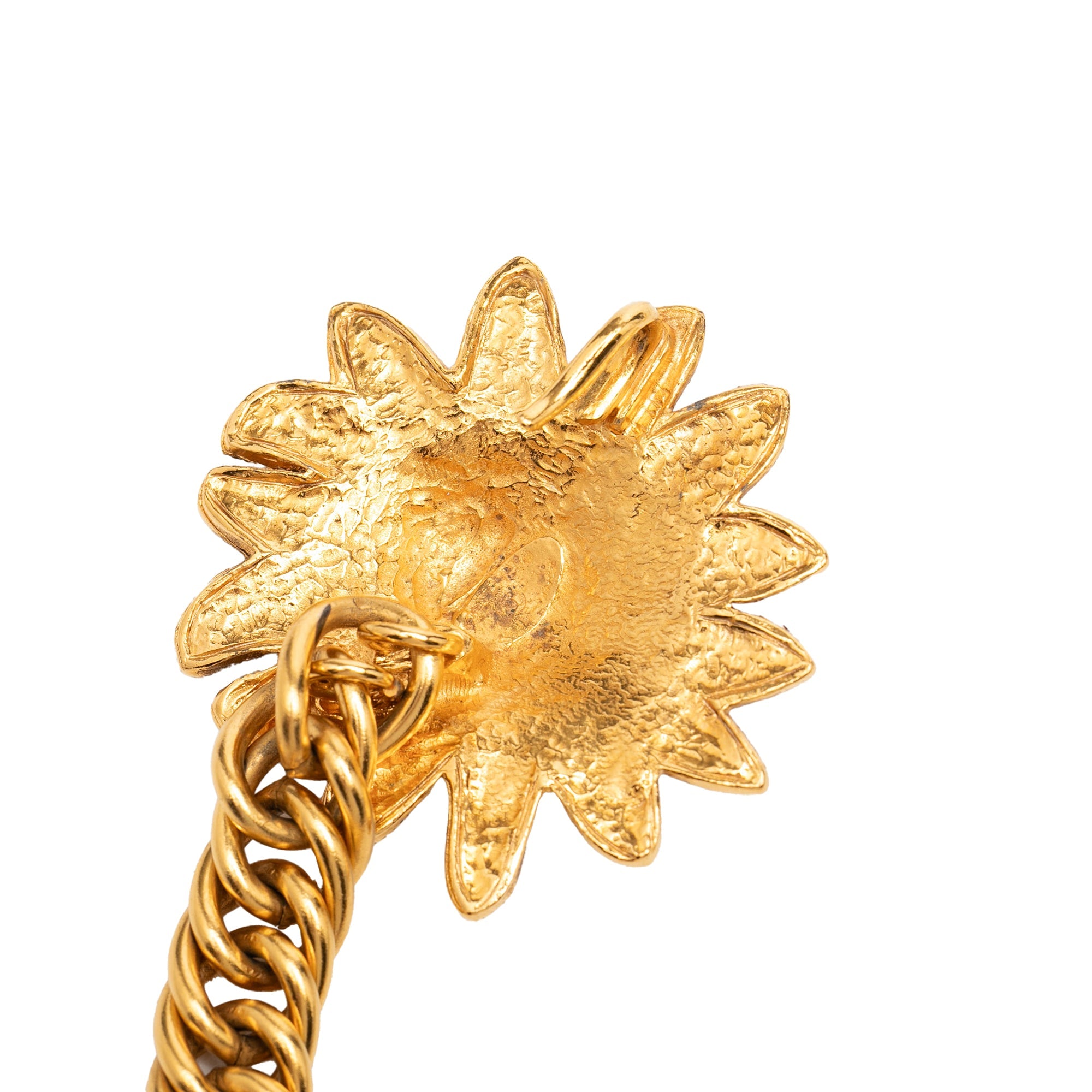 Gold Plated Leo Lion Sun Medallion Charm Necklace