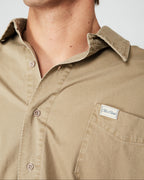 Camisa denim verde