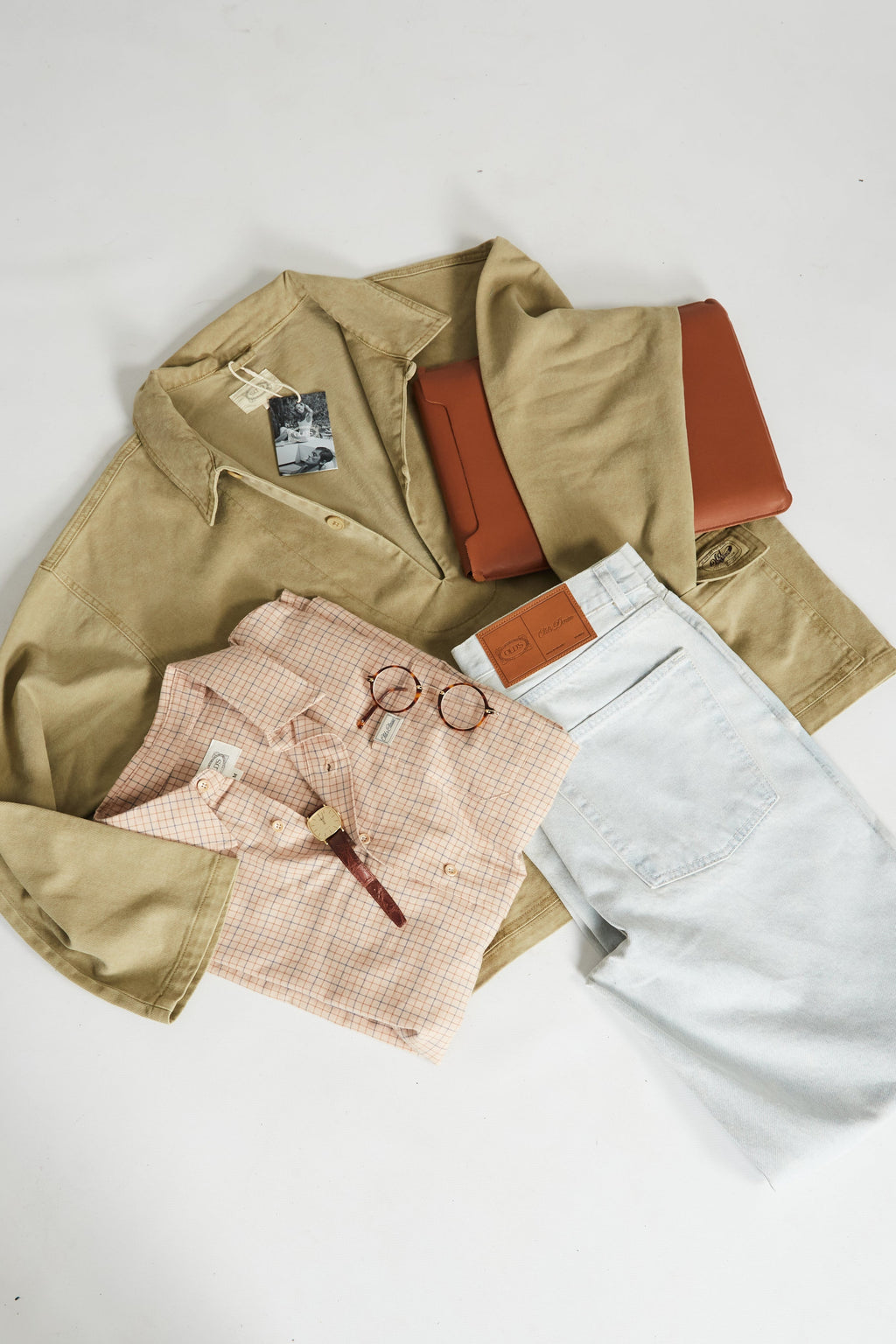 Chaqueta Denim Khaki