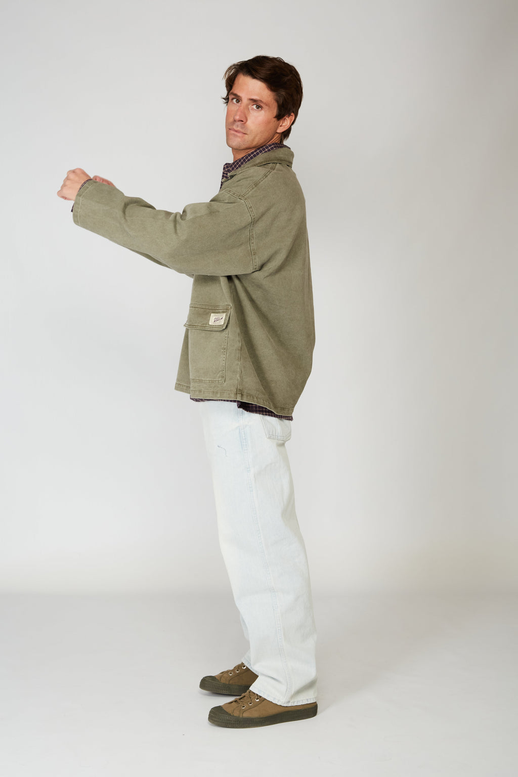 Chaqueta Denim Verde