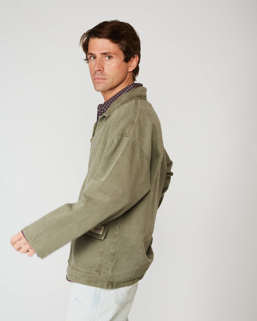 Chaqueta Denim Verde