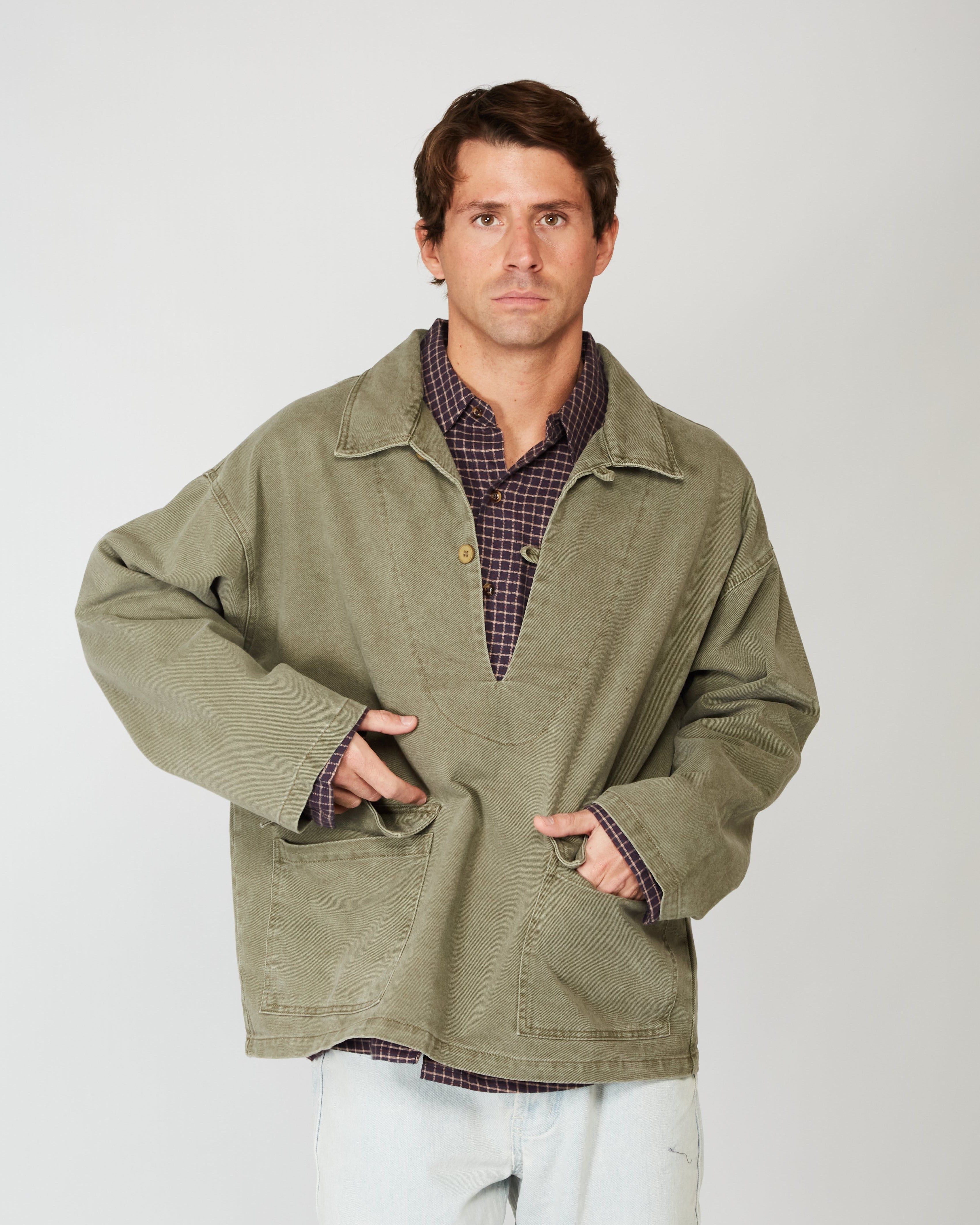 Chaqueta Denim Verde