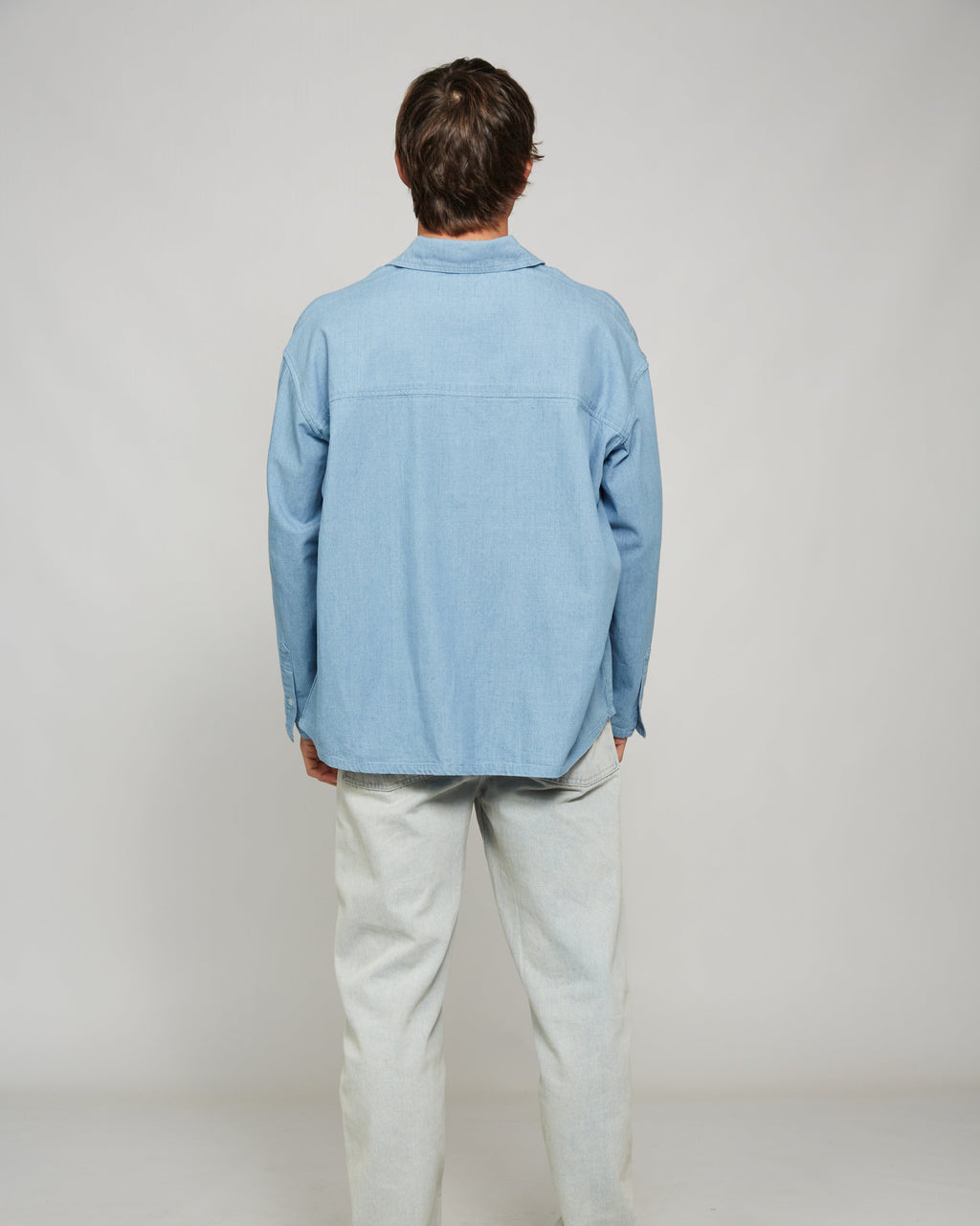 Camisa denim azul