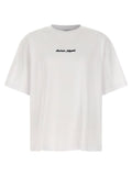 Camiseta de algodón con logo bordado Maison Kitsuné — Blanco