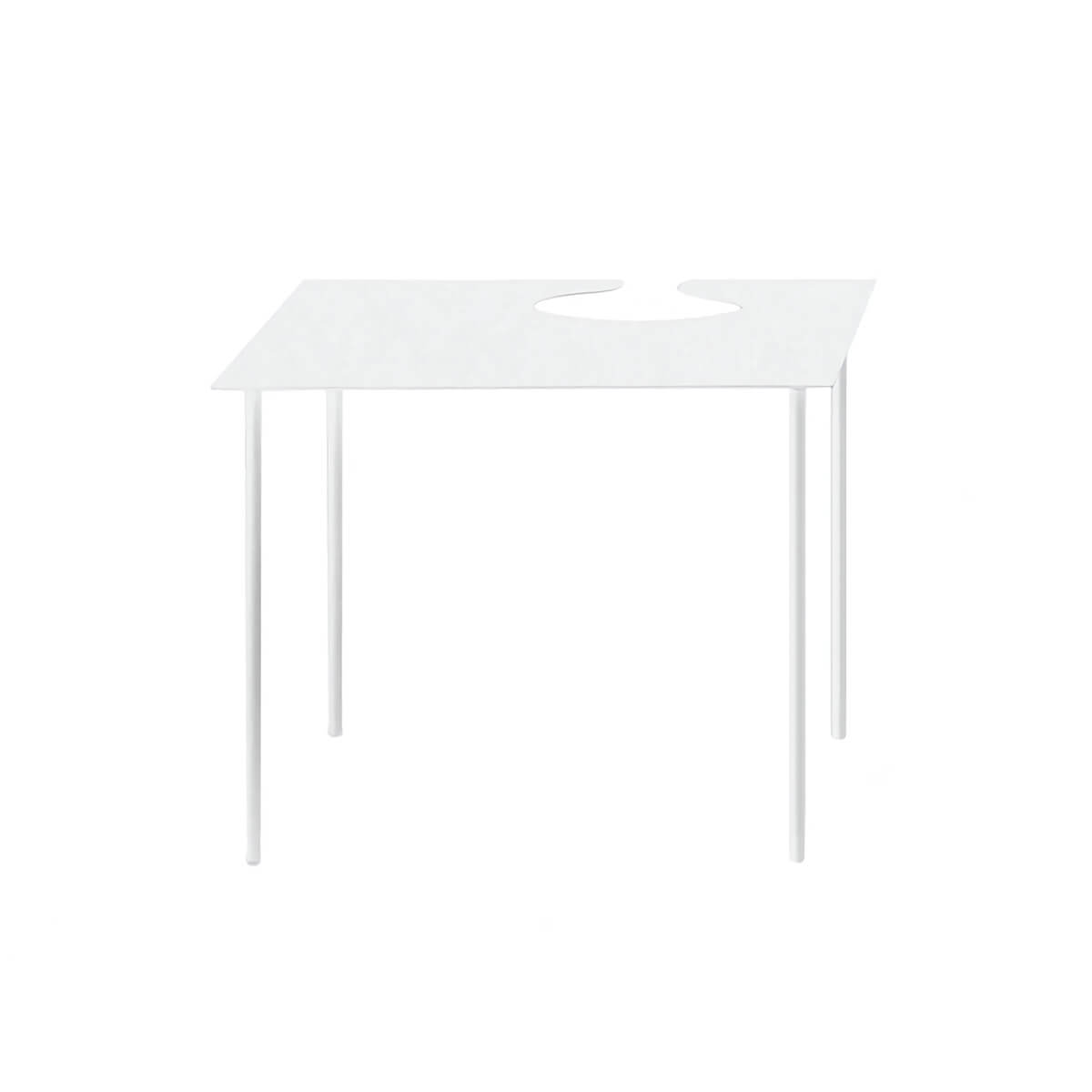 Softer Than Steel Table with Cutout
