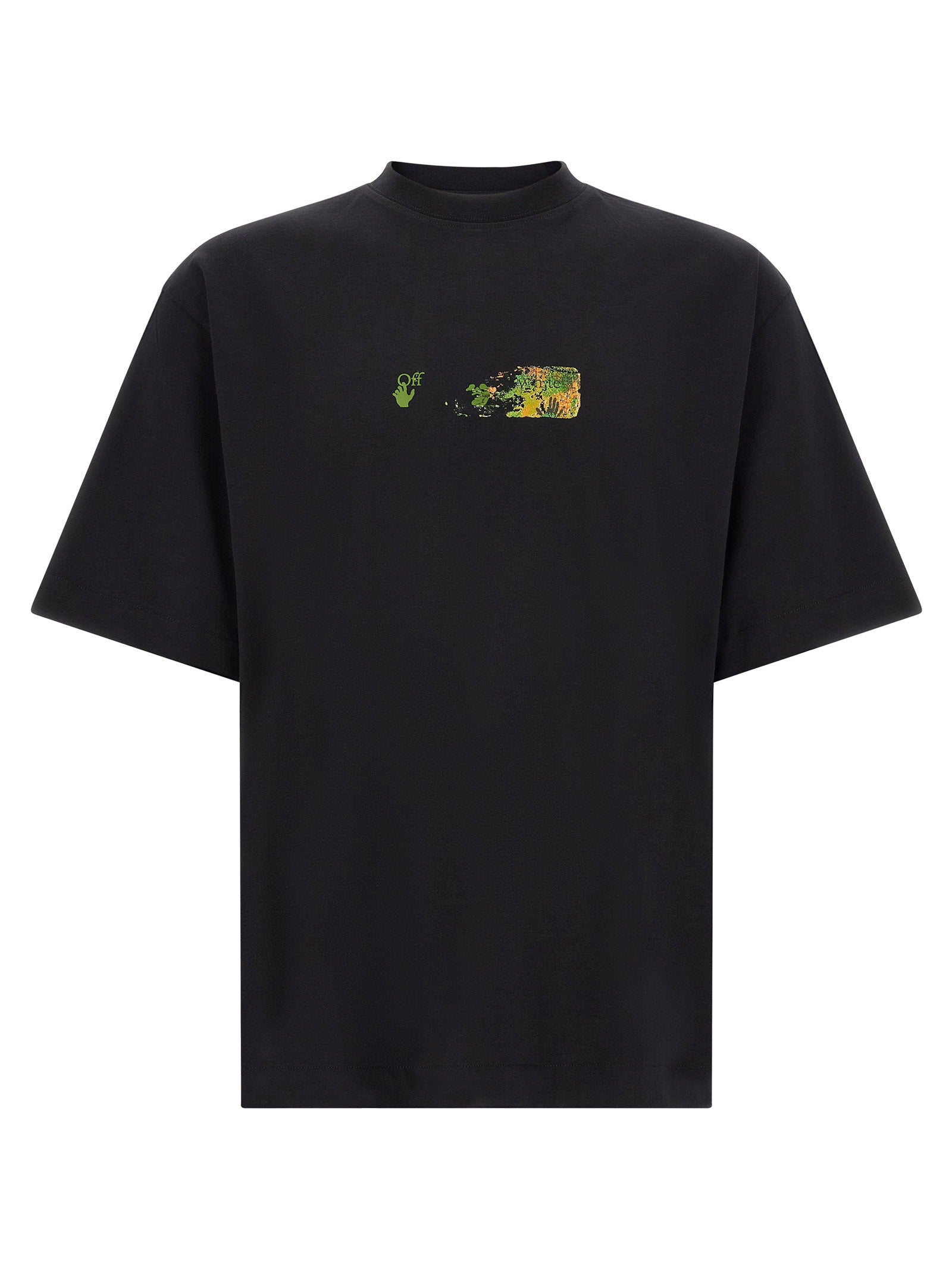 Off White Spices Arrow Graphic Print T-Shirt — Black