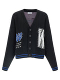 Off White Glide Diag Cardigan — Black