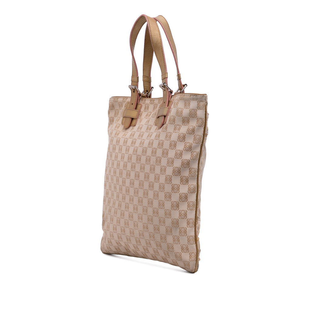 Anagram Canvas Embroidered Tote
