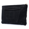 Canvas Canapa Studded Vernice Clutch