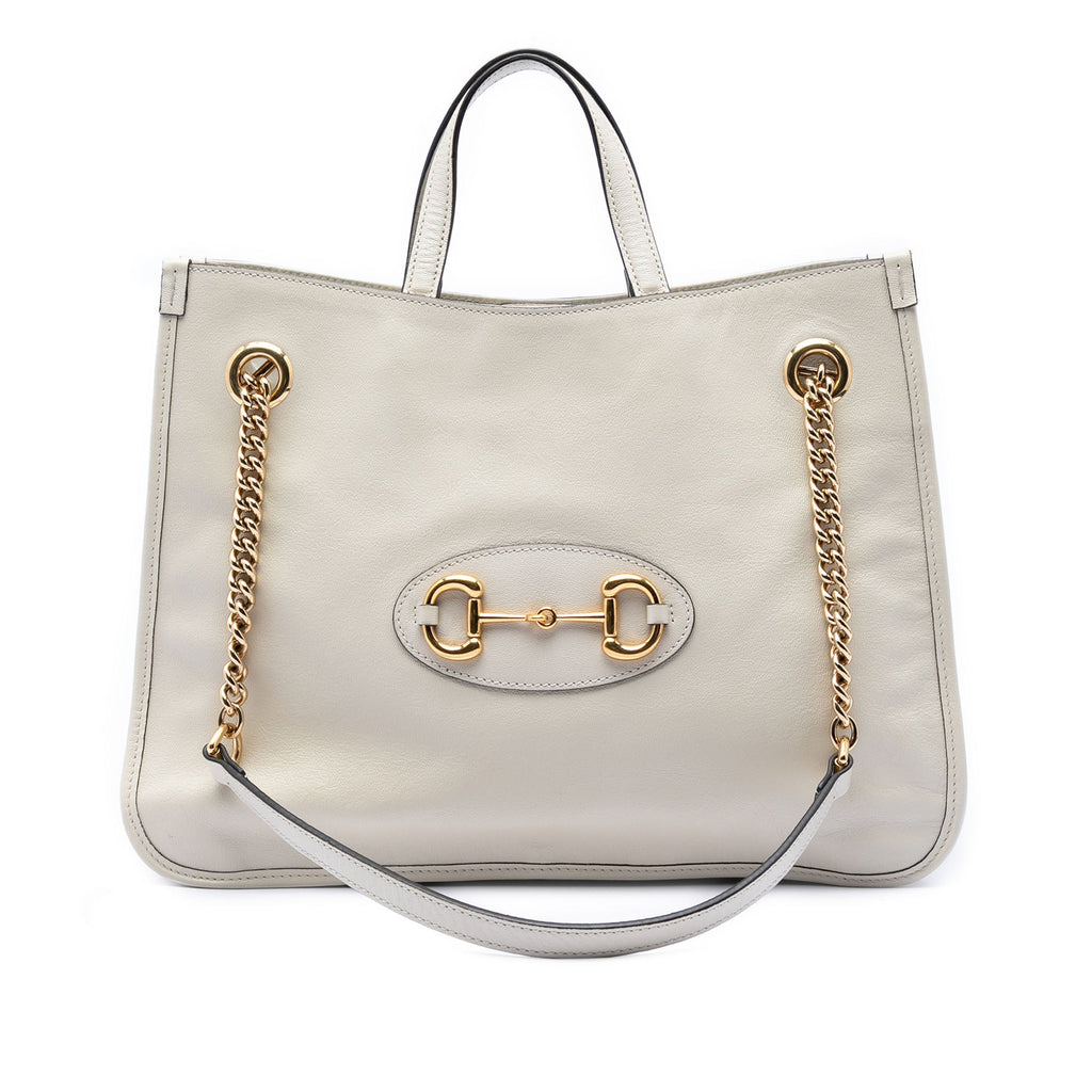 Medium Calfskin Horsebit 1955 Chain Tote