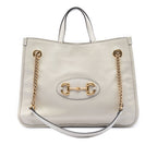 Medium Calfskin Horsebit 1955 Chain Tote
