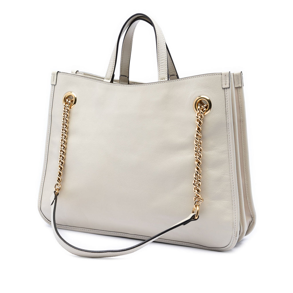 Medium Calfskin Horsebit 1955 Chain Tote