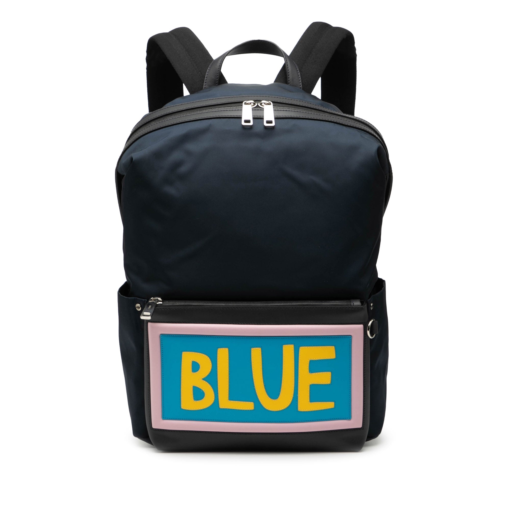 Nylon Vocabulary Blue Backpack