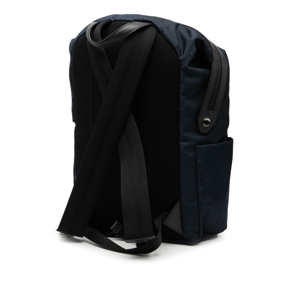 Nylon Vocabulary Blue Backpack