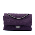 Croc Quilted Jersey Reissue 2.55 Double Flap 227