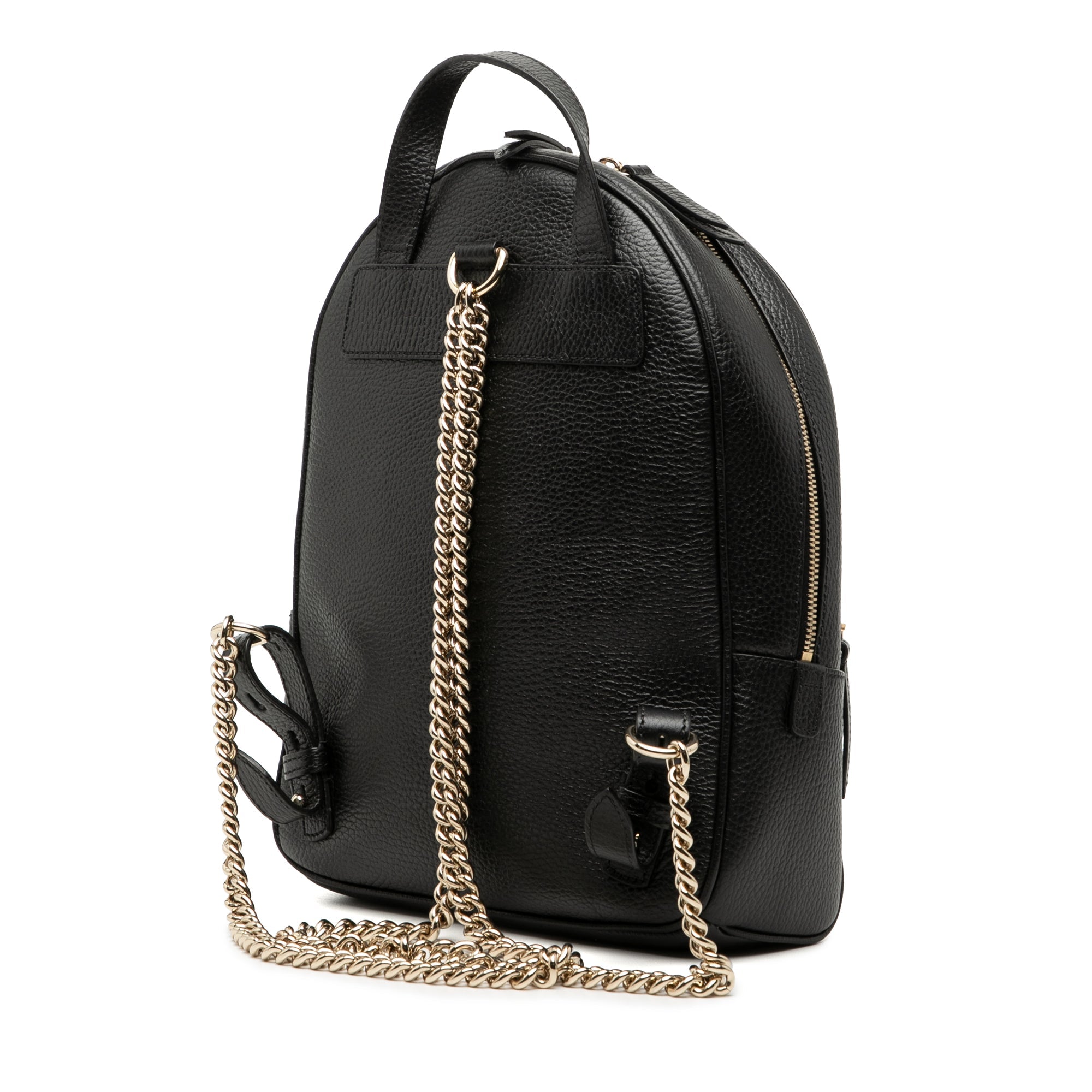 Pebbled Calfskin Soho Chain Backpack