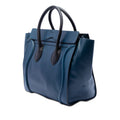 Mini Bicolor Leather Luggage Tote