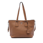Vitello Phenix Side Zip Shopper Tote