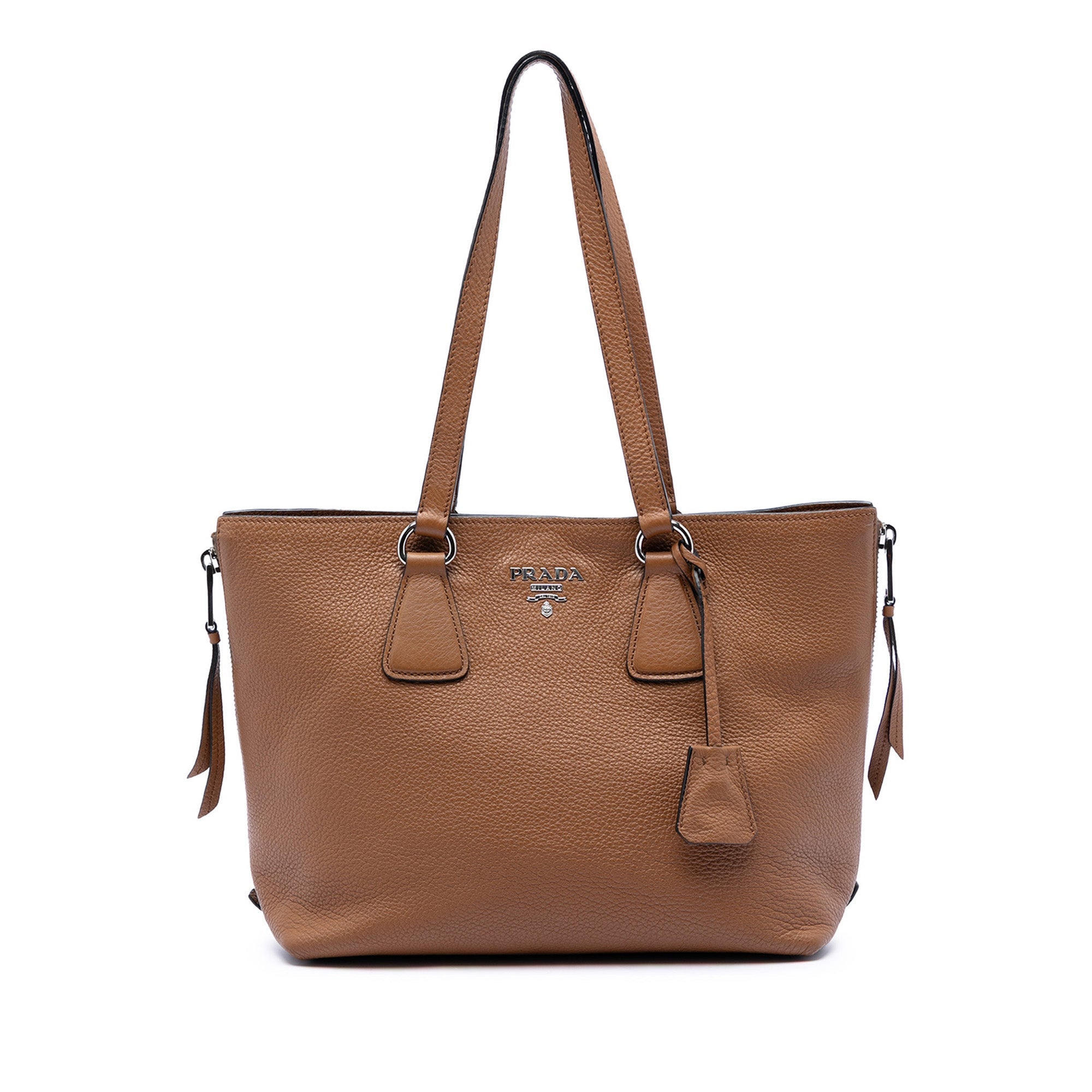 Vitello Phenix Side Zip Shopper Tote