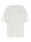 Off White Logo-Print Half Arrow T-Shirt — White