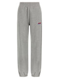 Off White Logo-Embroidered Joggers — Gray