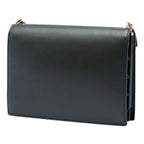Suede and Calfskin Monogram Cassandra Clasp Bag