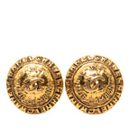CC Gold Plated Rue Cambon Round Clip on Earrings