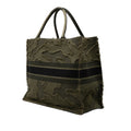 Large Embroidered Canvas Camouflage Book Tote