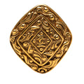 CC Gold Plated Diamond Byzantine Brooch