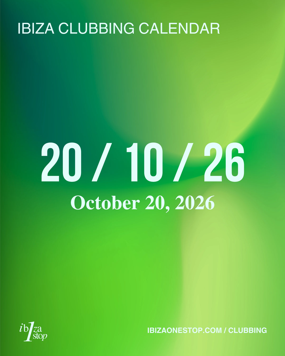 Tuesday, October 20, 2026 Ibiza Parties at Pikes, Plastik, Sigma, Es Paradis and Ítaca, Plus Sunset DJs and Live Music
