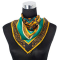 Floral Square Silk Scarf Olaya