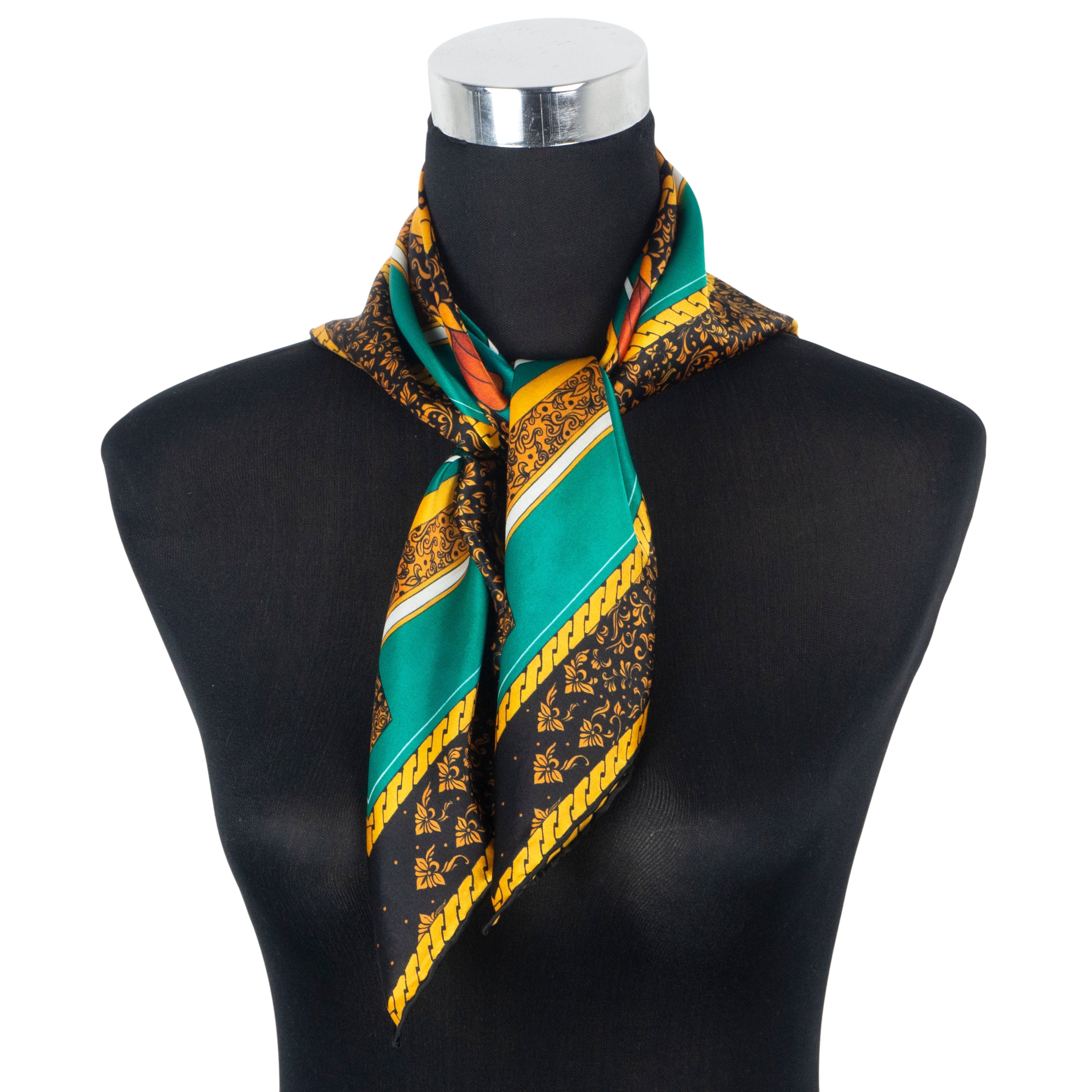 Floral Square Silk Scarf Olaya