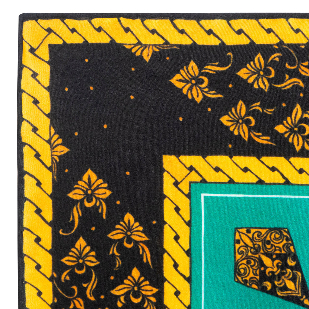 Floral Square Silk Scarf Olaya