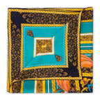 Floral Square Silk Scarf Olaya