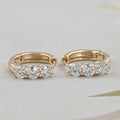 Old European Cut Round Diamond Hoop Earrings For Her