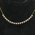 Old European Round Lab Grown Diamond Necklace